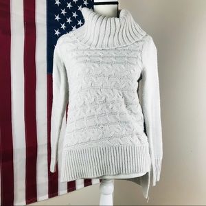 SIMPLY VERA Vera Wang Gray Cowl Neck Sweater Sz XS